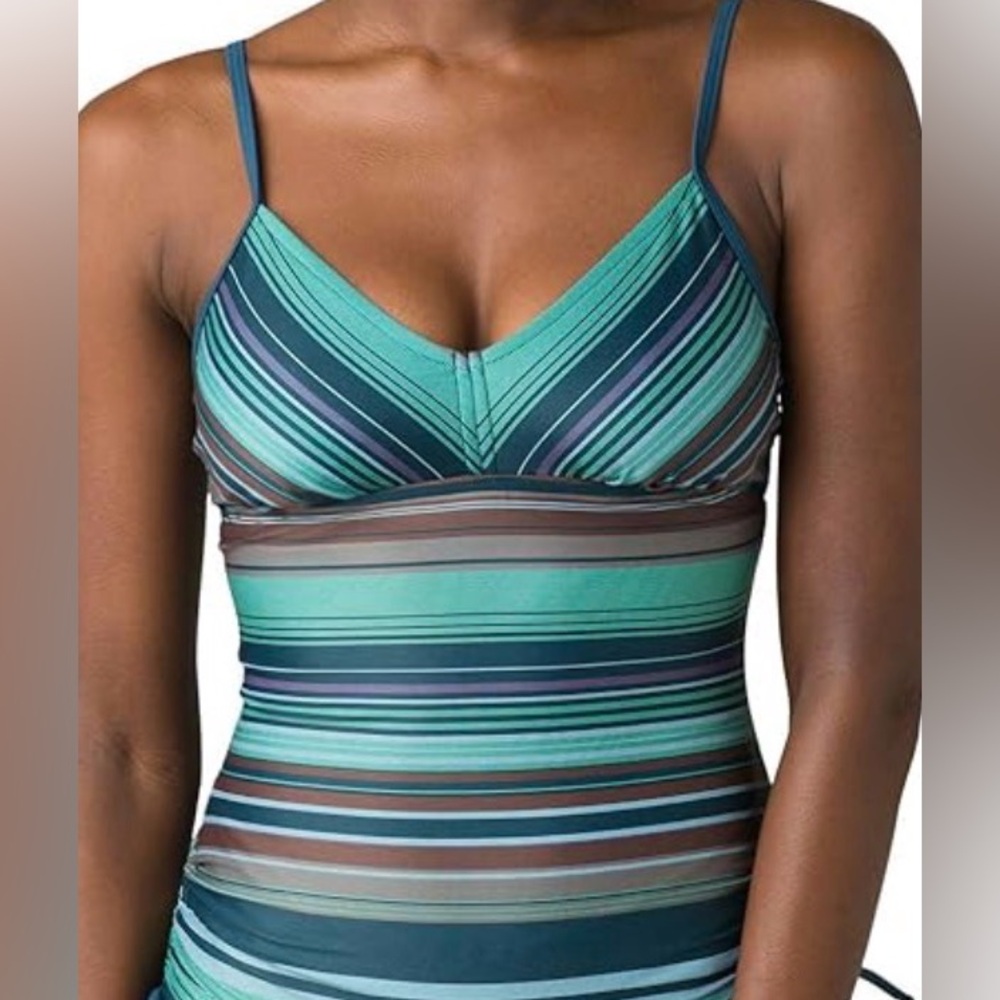 Prana Moorea Women's Tankini Swimsuit Top Size Medium Flawed
